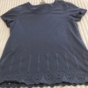Christopher & Banks Navy Top